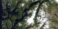 

Satelittbilde av hele Hardangerfjorden justert