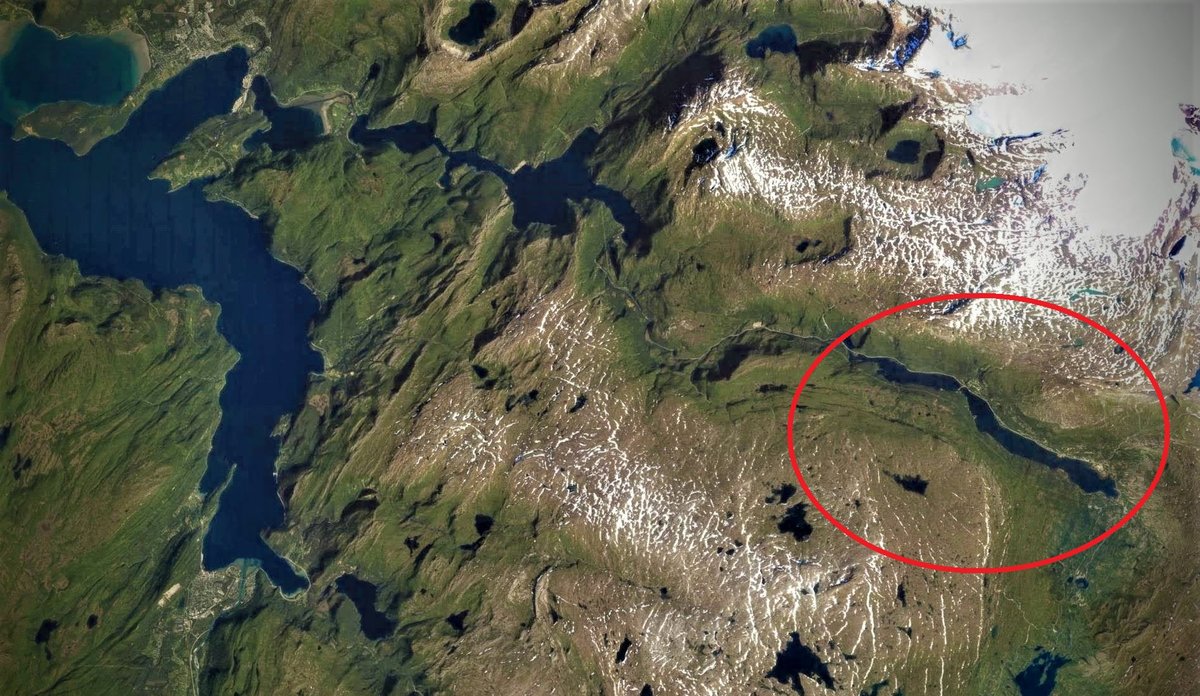 
Satellittbilde av Sulitjelma og innerste delen av Skjerstadfjorden