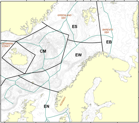 Bilde som viser forvaltningsområder for vågehval