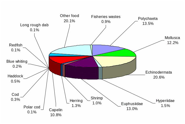 Diet composition of haddock in 1984-2023, % by weight.