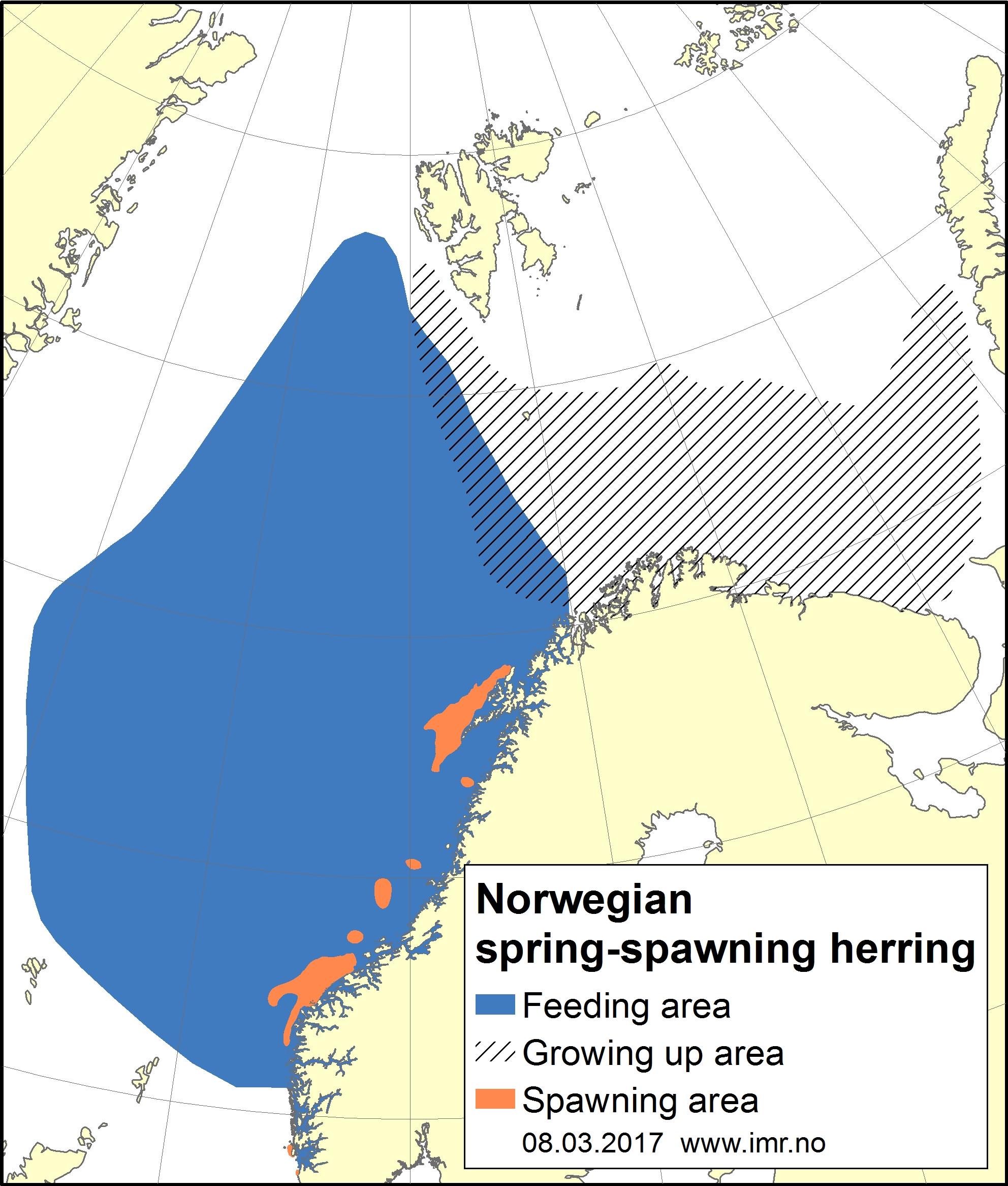 Distribution map herring