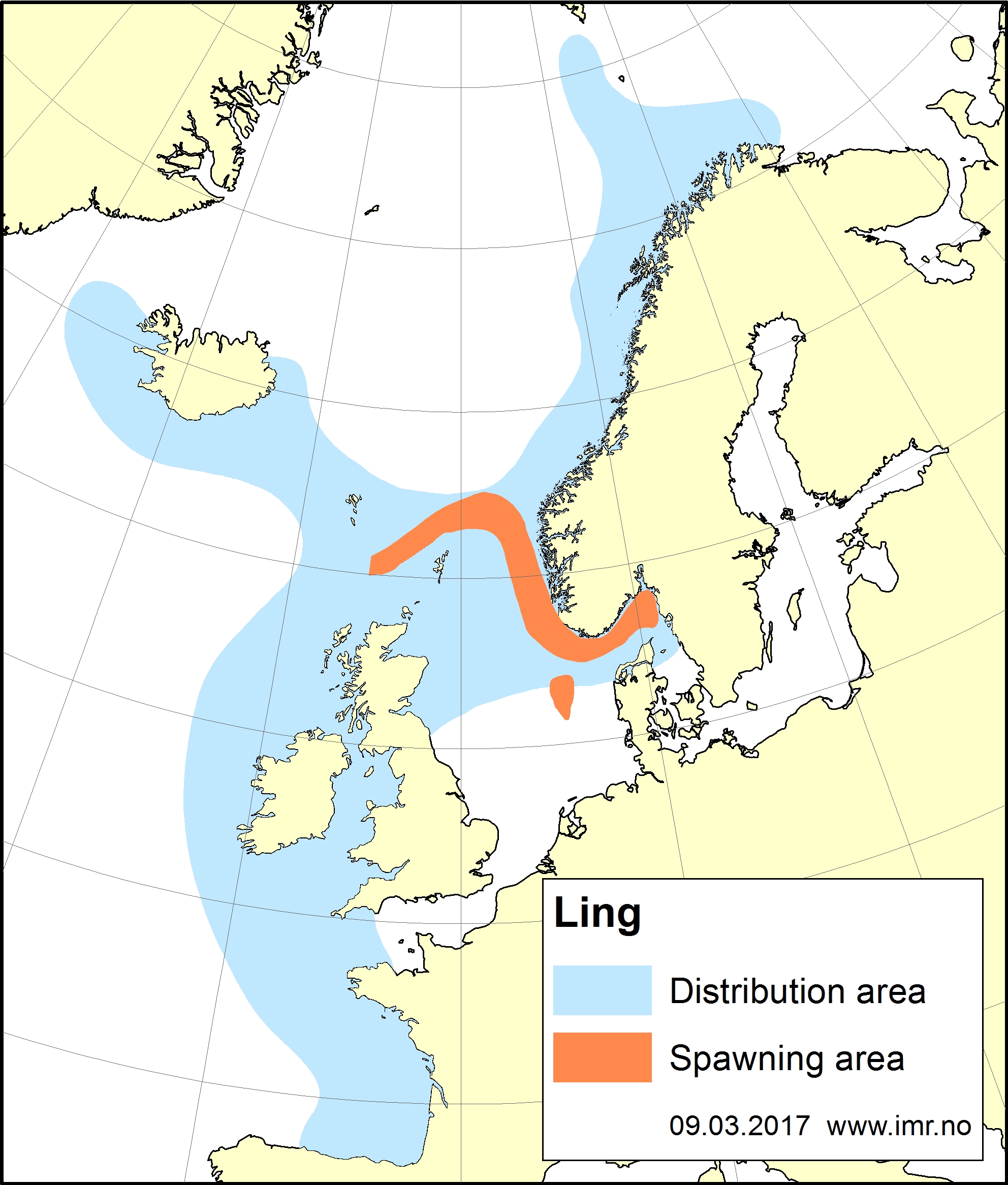 Distribution map ling